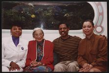 [Event celebrating Verity Records album commemorating Rosa Parks and the 40th anniversary of the Montgomery bus boycott, Los Angeles, California, 1995] [graphic].