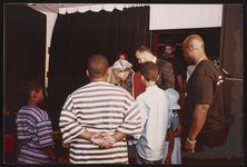 [Event celebrating Verity Records album commemorating Rosa Parks and the 40th anniversary of the Montgomery bus boycott, Los Angeles, California, 1995] [graphic].
