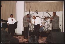 [Event celebrating Verity Records album commemorating Rosa Parks and the 40th anniversary of the Montgomery bus boycott, Los Angeles, California, 1995] [graphic].