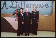 [Rosa Parks with Barbara Dunn and another woman during a visit to a school in Arizona, 1996] [graphic].