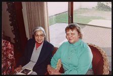 [Rosa Parks visiting friends and family during a visit to Cailfornia, 1990] [graphic].