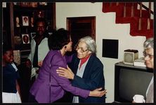 [Rosa Parks visiting friends and family during a visit to Cailfornia, 1990] [graphic].