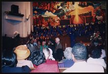 [Rosa Parks visiting an African Methodist Episcopal Church in Los Angeles, California, 1998] [graphic].