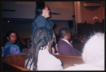 [Service at an African Methodist Episcopal Church, Los Angeles, California, 1998] [graphic].