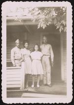 [John Alfred Birden's brother, girlfriend and sister with Sylvester McCauley, standing, far right] [graphic].