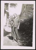 [Portrait of a woman posing outside] [graphic] /