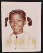 [Portrait of a young girl with pigtails] [graphic].