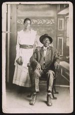 [Unidentified couple posing for studio portrait] [graphic].
