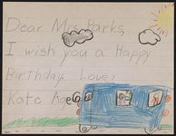 Dear Mrs. Parks, I wish you a happy birthday [graphic].