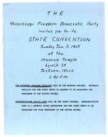 Mississippi Freedom Democratic Party State Convention