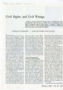 Civil Rights and Civil Wrongs