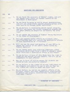 Questions for Candidates
