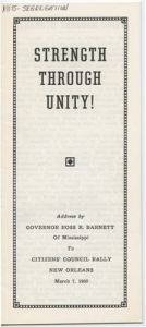 Strength Through Unity