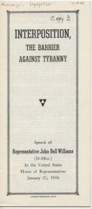 Interposition, The Barrier Against Tyranny