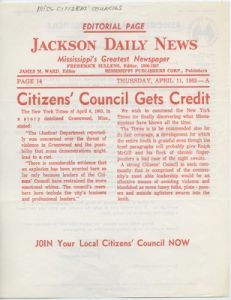Citizens' Council Gets Credit