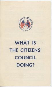 What is the Citizens' Council Doing?