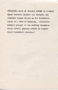 Athletics, Lack of sincere effort