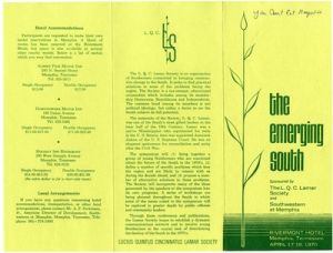 The Emerging South, 17-18 April 1970