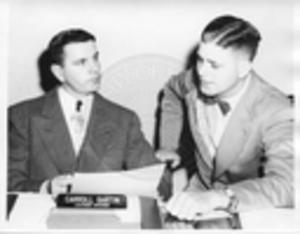 Gartin with unidentified man