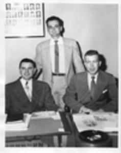 Gartin with two unidentified men