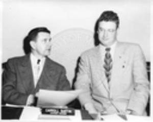 Gartin with unidentified man