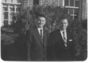 Gartin with unidentified man