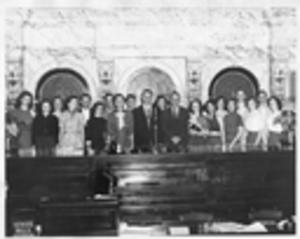 Gartin with group of people
