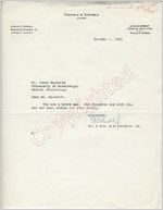 Mr. and Mrs. B.B. Conable, Jr. to Mr. Meredith (1 October 1962)