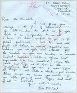 Phoebe McNeil to Mr. Meredith (2 October 1962)