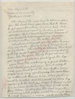 Mrs. L.O. Bushy to "Mr. Meredith" (Undated)