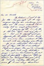 Mr. and Mrs. Pam and Barrie Brown to Mr. Meredith (2 October 1962)