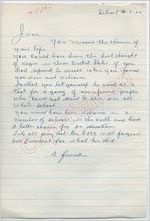 "A Friend" to "Jim" (2 October 1962)