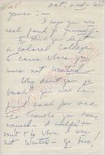 [Cayns] to James (2 October 1962)