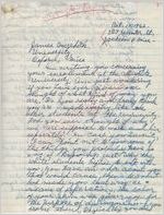 E.M. Harris to James Meredith (10 October 1962)