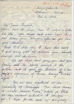 Miss Birgitta Wiggstrom to Mr. James Meredith (5 October 1962)