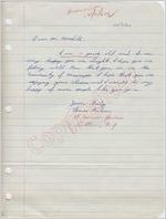 Thomas Aubino to Mr. Meredith (7 October 1962)