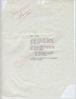 Unknown to "Dear Friend" (9 October 1962)