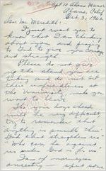 Frances Reis to Mr. Meredith (3 October 1962)