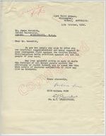 Miss Barbara Finn and Mr. E.J. Stanistreet to Mr. Meredith (11 October 1962)
