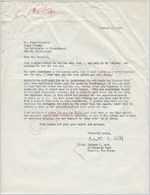 Celeste C. Arth to Mr. Meredith (13 October 1962)