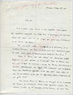 Jacques Louis Gougelin to "Dear Sir" (13 October 1962)
