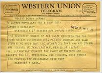 Clarence A. Laws to James H. Meredith (Undated)