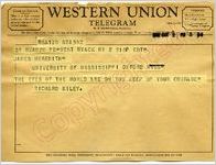 Richard Kiley to James Meredith (2 October 1962)