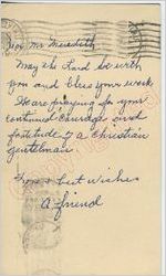 "a friend" to Mr. Meredith (3 October 1962)