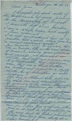 J.H.B. Blok to James (3 October 1962)