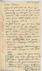 Stan Garrison to "Dear James" (4 October 1962)