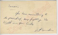 Art Sanders to "James" (8 October 1962)