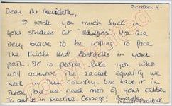 Mayor Paddock to Mr. Meredith (10 October 1962)