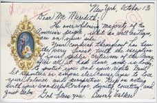 Beverly Walker to Mr. Meredith (14 October 1962)