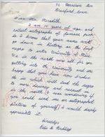 Ellis G. Brdley to "Dear Mr. Meredith" (Undated)